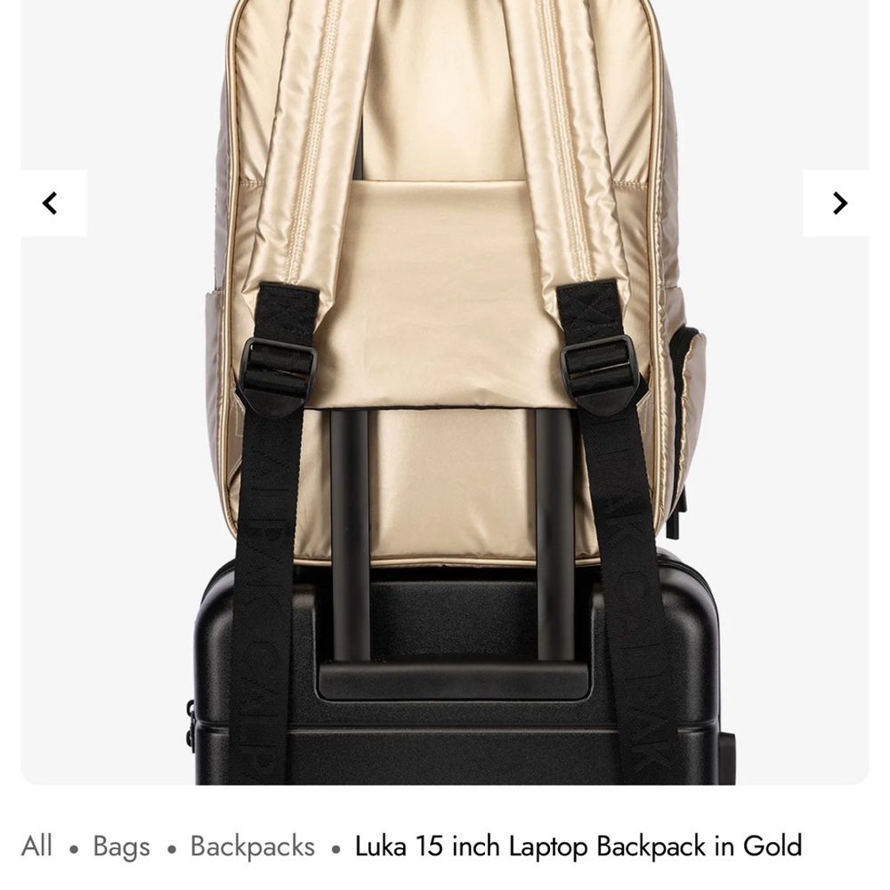 Calpak Gold Luka Backpack 15-Inch Laptop - Picture 12 of 12